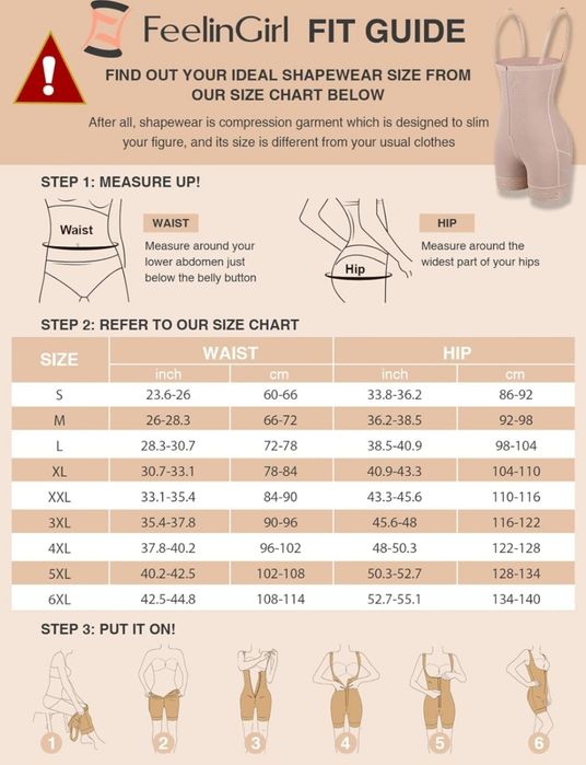 Feelingirl  Bielizna modelująca figurę body