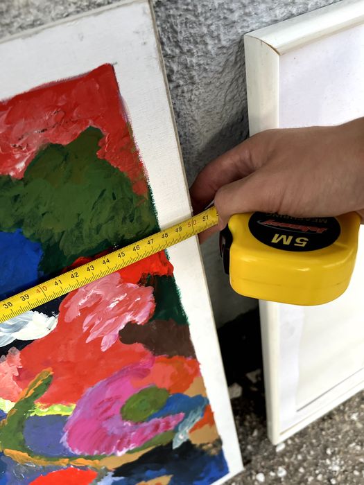 Pintura a óleo assinada e datada