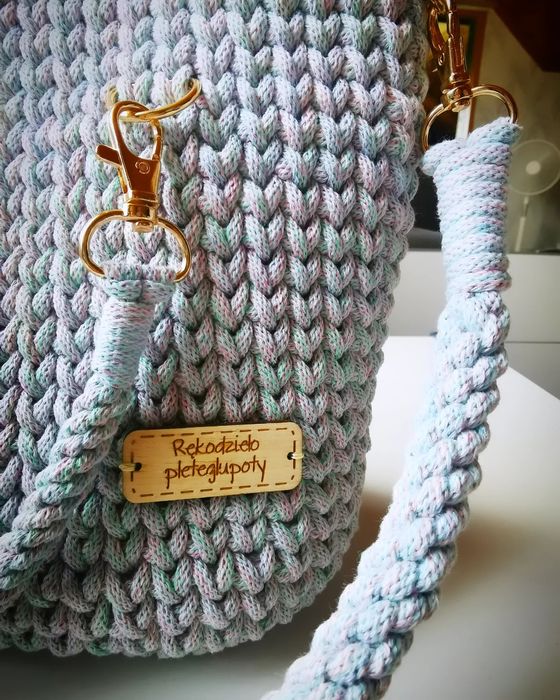 Torba robiona na szydełku handmade