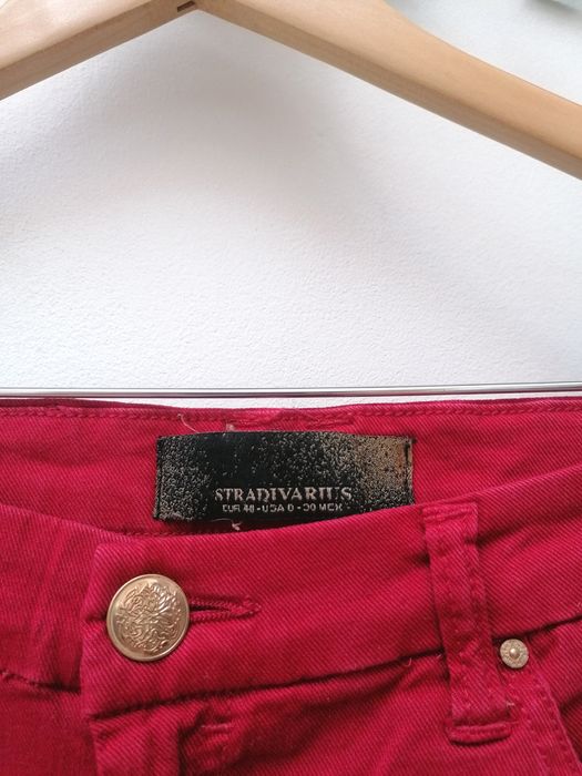 Calças de Ganga Vermelhas