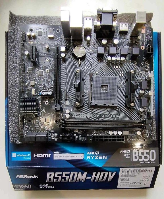 asrock b550m hdv - купити комп'ютери та комплектуючі - Ціна на OLX.ua