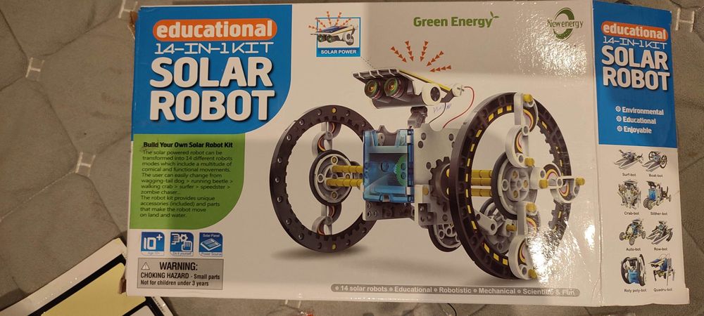 Конструктор на сонячних батареях, можна зробити 14 моделей