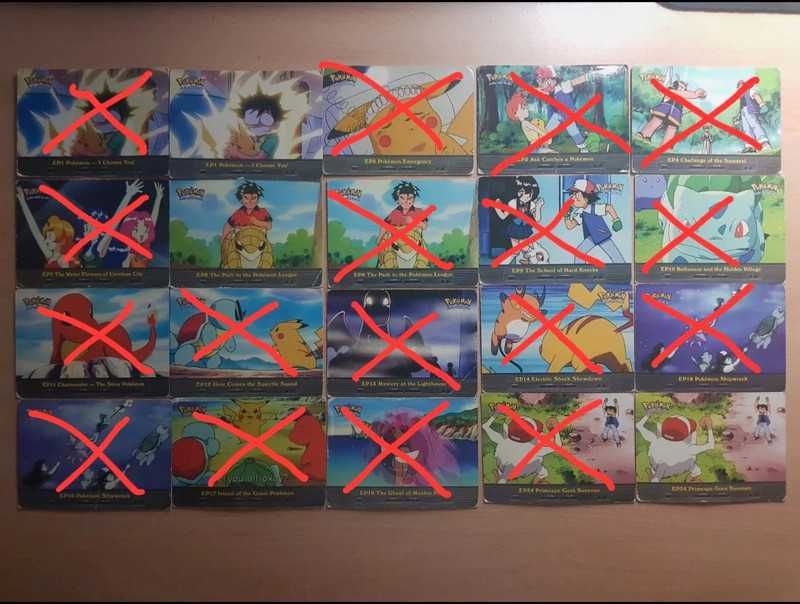 Conjunto de cartas Pokémon