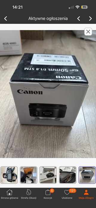 Aparat lustrzany Canon eos 4000d