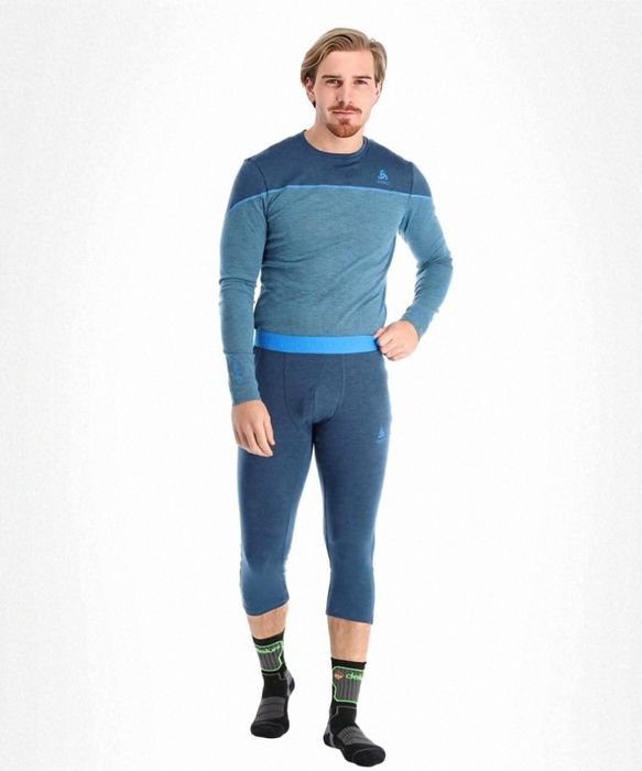 Odlo Merino Wool p.L/XL оригінальні мериносові чоловічі термоштани 3/4