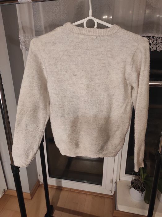 931. Sweter świąteczny Mikołaj piesek Rudolf Primark r. 134