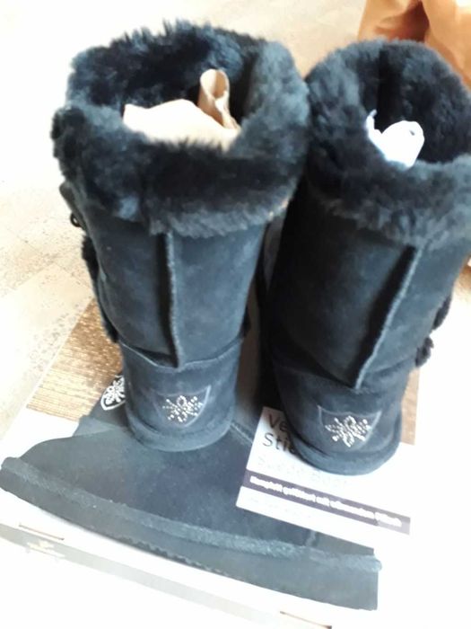 Buty zimowe typu saszki Tchibo czarne roz 39