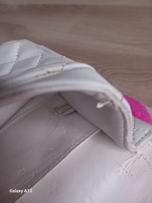 Chanel biała torebka skóra naturalna