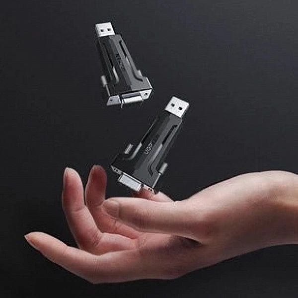 Ugreen adapter konwerter przejściówka Db9 Rs-232 - Usb czarny (80111 C