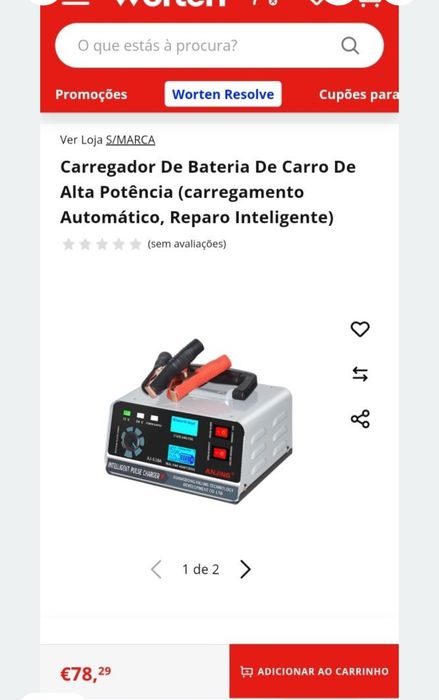 Carregador de baterias 12V / 24V