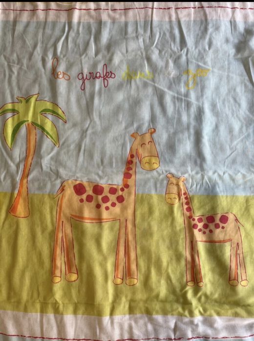 Edredon fino/manta com girafas, 117x75cm