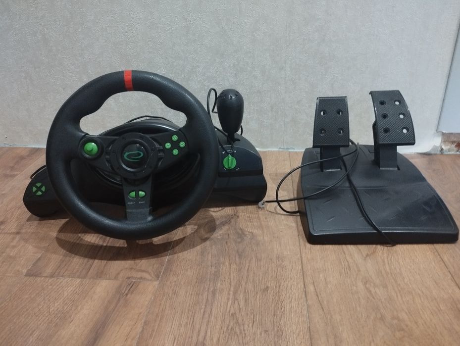 Провідний руль Esperanza USB PC/PS3 Black