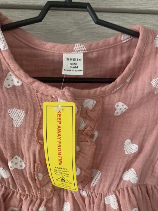 Sukienka różowa rozm 3-6m nowa