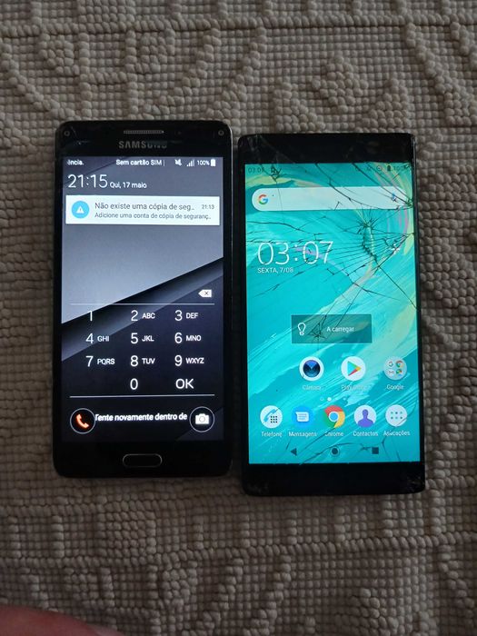 Telemóveis para peças - Galaxy A5 e Xperia XA2
