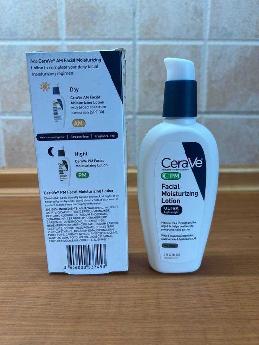 Нічний крем-лосьйон для обличчя CeraVe Facial Moisturizing Lotion PM (ніч), 89 мл оригінал