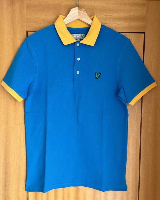 Pólo azul da Lyle & Scott - Homem - Tamanho M