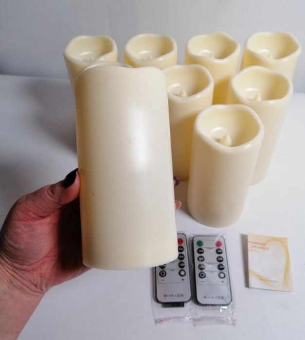 Свічки без полум'яні комплект 9 штук, з пультом. Супер.