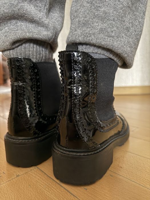 Кожаные Ботинки челси MIU MIU, размер 38!