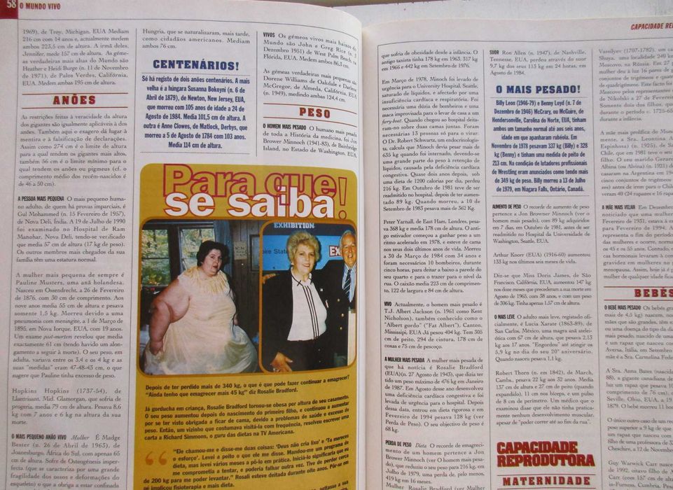 Guiness - - - O Livro dos Records - - - - - Enciclopédia