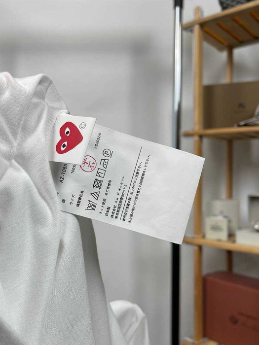 Футболка Comme Des Garcons | Бавовняна Футболка CDG | Тішка З Сердем