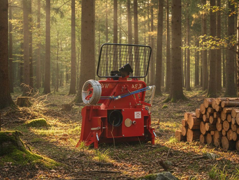 Wyciągarka leśna do drewna 4 t 4000 kg WOM do ciągnika