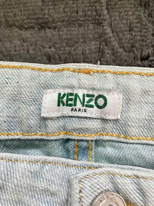 Nowe jasne błękitne męskie spodnie jeansy Kenzo skinny luksus