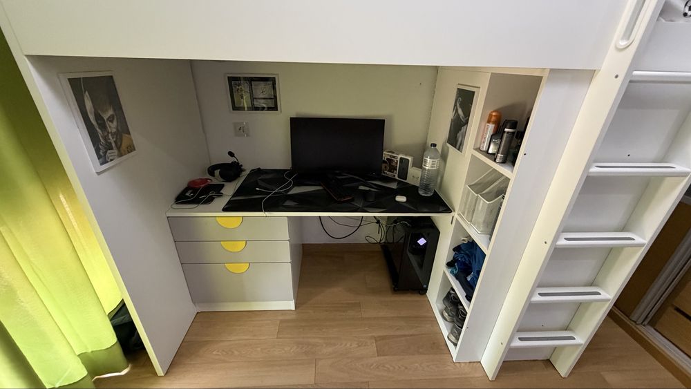 Cama Alta IKEA SMASTAD - impecavel