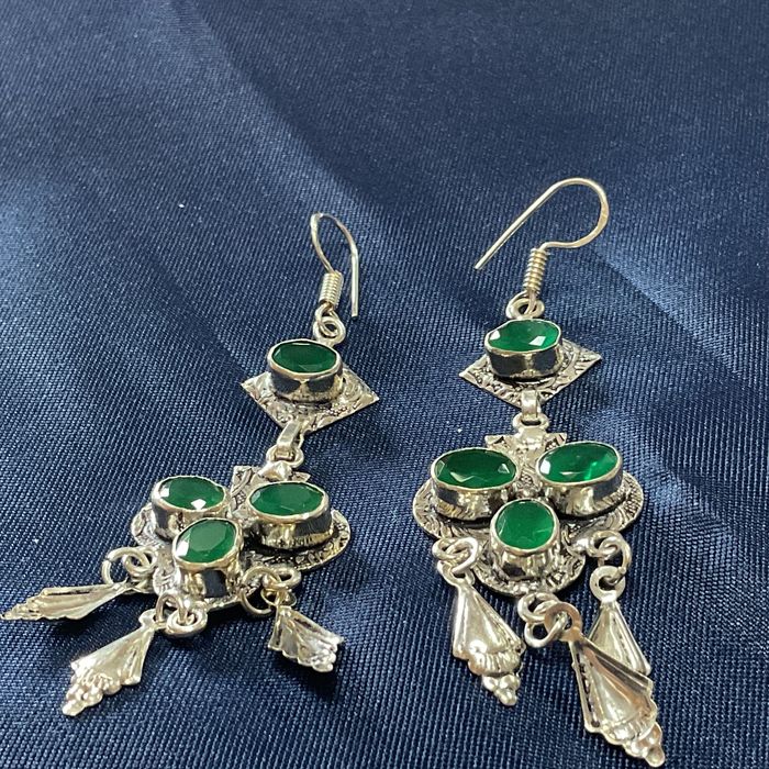 Brincos prata 925 medida 7 cm