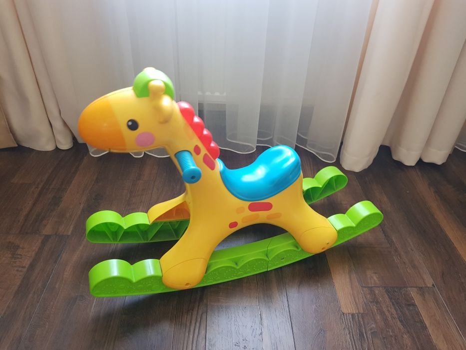 Детская лошадка качалка Fisher price