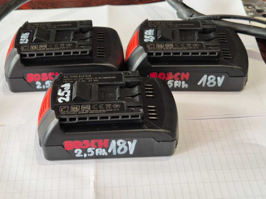 Akumulator bateria Bosch 18 V Li-Ion 2,5 Ah GBA professional