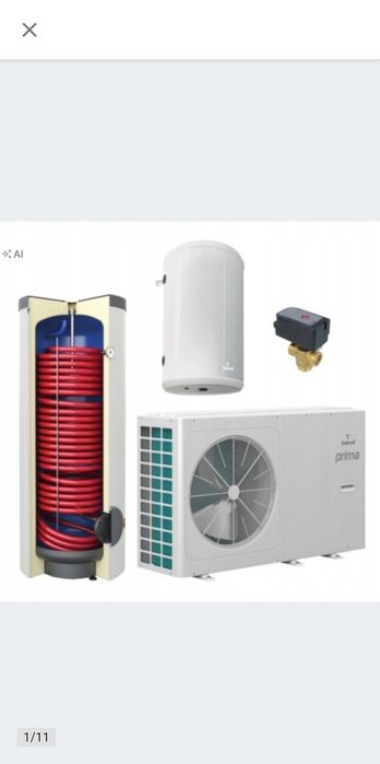 Pompa ciepła Galmet prima 6 kw zestaw 4 w 1  cały komplet