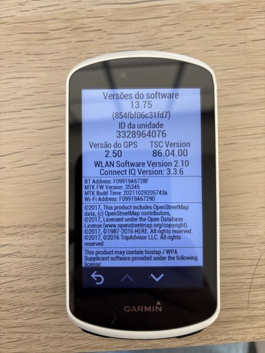 GPS Garmin edge 1030