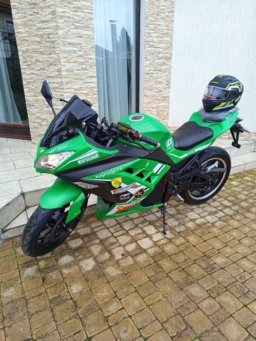 140км/ч Электромотоцикл Ninja 2950 WLi-on Електробайк Гарантія Green