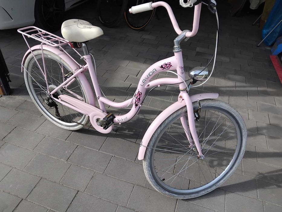 rower lavida różowy