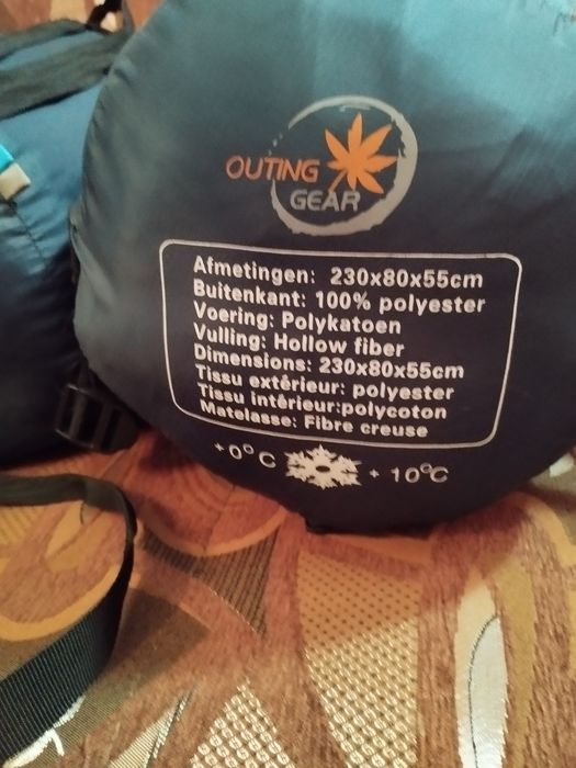 Dwa śpiwory turystyczne