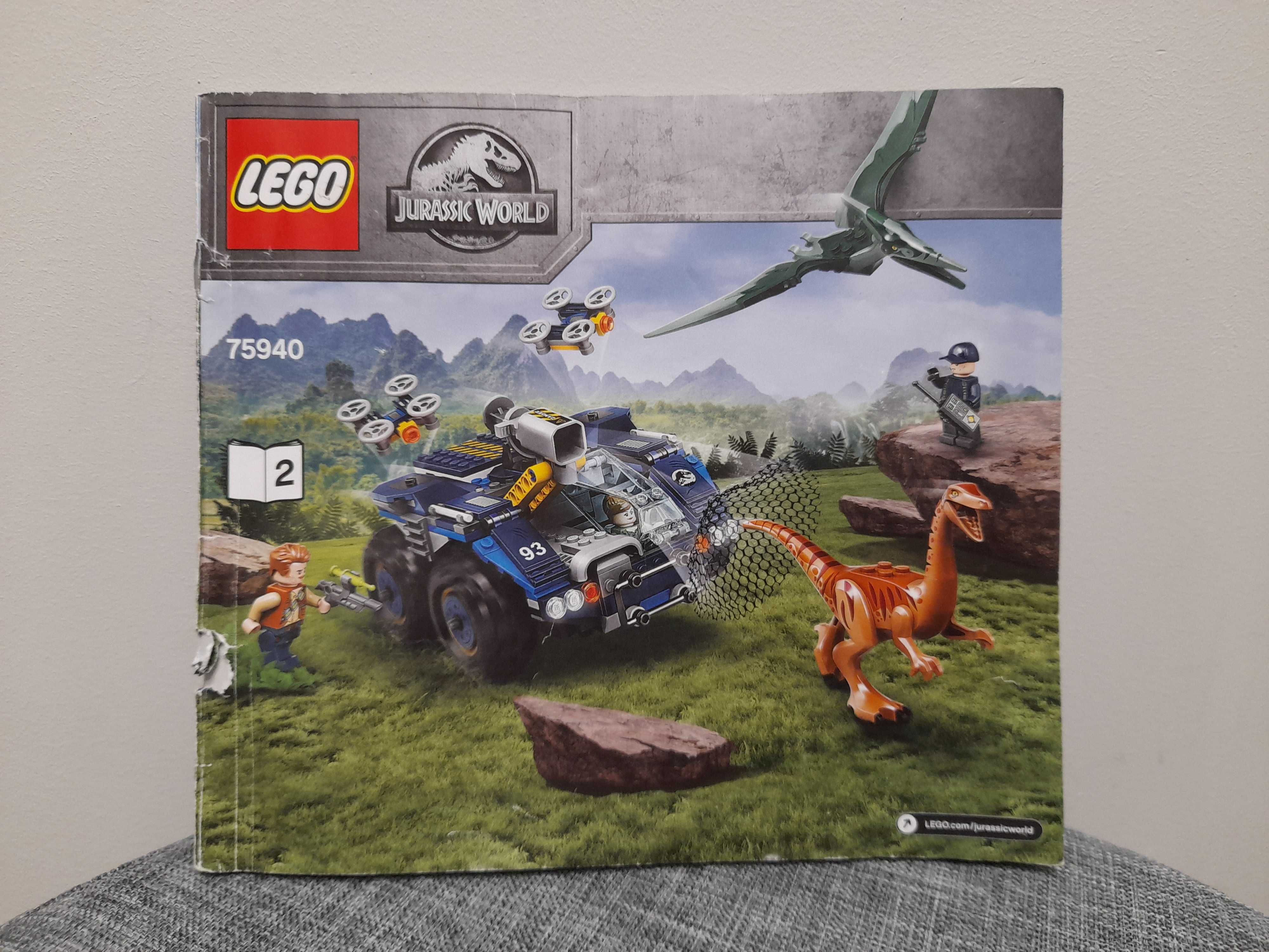 LEGO 75940 Jurassic World Gallimim i pteranodon ucieczka instrukcja Mogilany OLX.pl