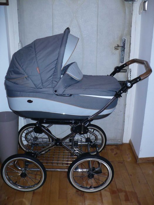 Wózek Retro roan głęboki i pacerówka oraz gratisy
