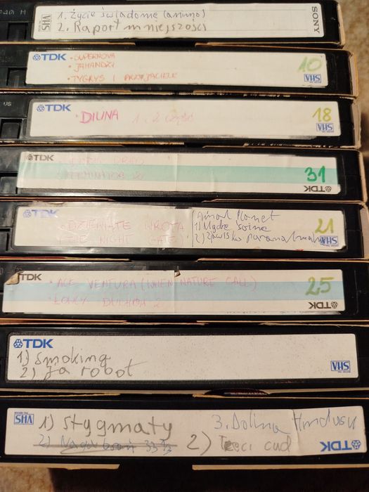 Kasety VHS 38 sztuk