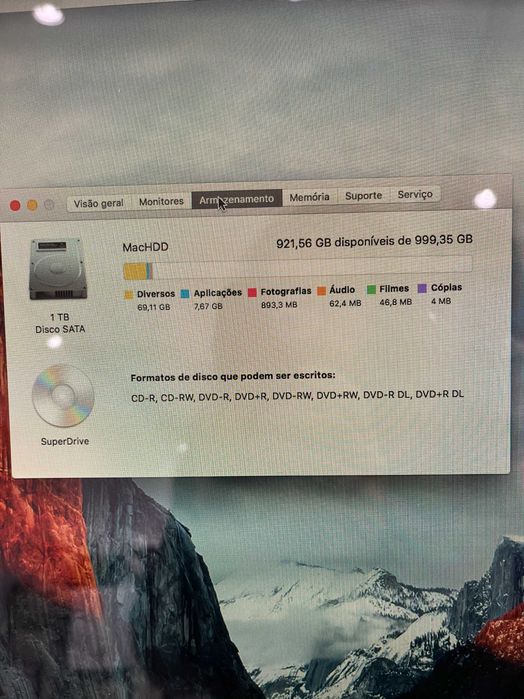 Computador Imac 24" Core2Duo, 4Gb 1Tb