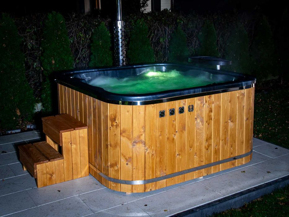 Wanna SPA akrylowa JACUZZI ogrodowe 204x204cm hydro POLSKI PRODUCENT