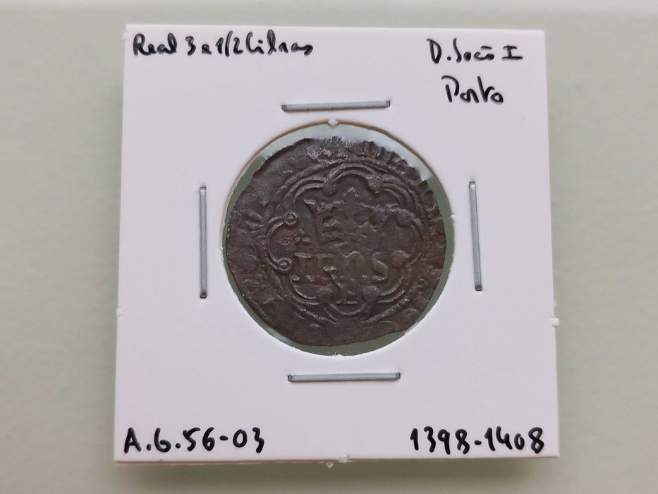 Moeda Real 3 e 1/2 Libras D. João I