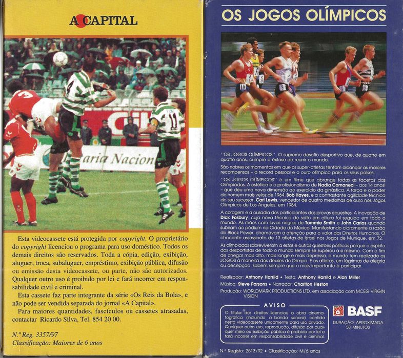 Cassetes VHS – Desporto e Automóvel