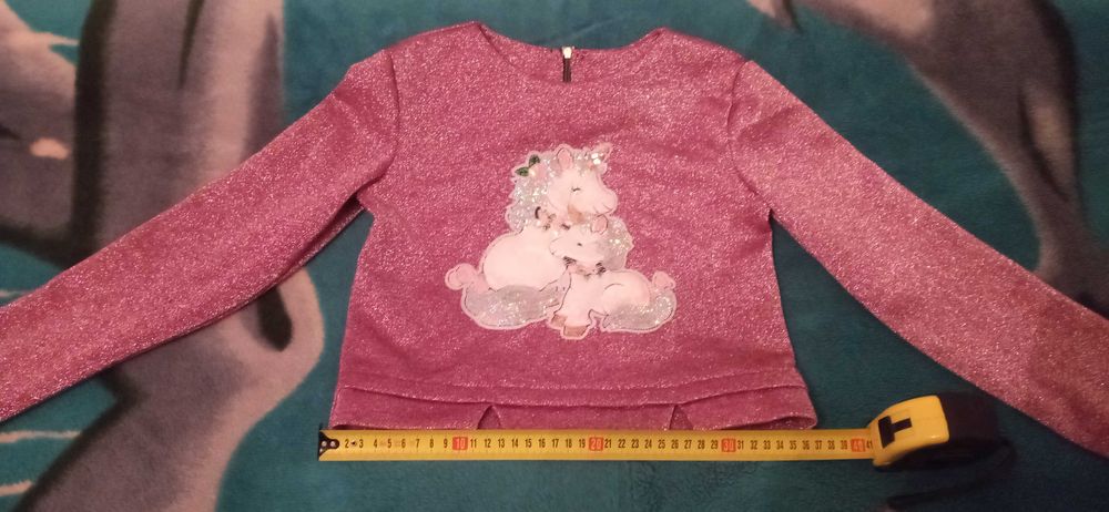 Кофтинка нарядна блискуча укорочена на дівчинку 7 - 10 років.