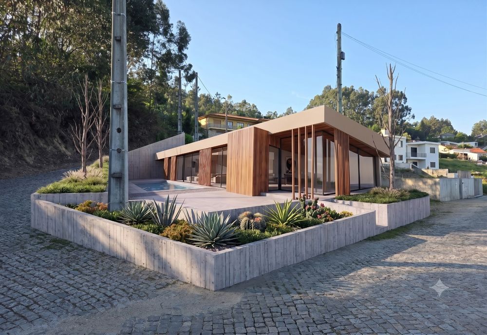 Terreno em  Guimarães com  310 m2