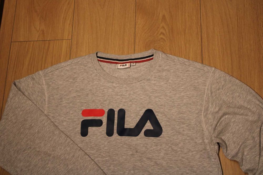 Świetna Bluza męska, FILA, roz.M, szara