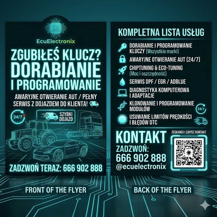 Awaryjne otwieranie | Mobilne dorabianie kluczy samochodowych, pilotów | Programowanie | Dojazd do 50km