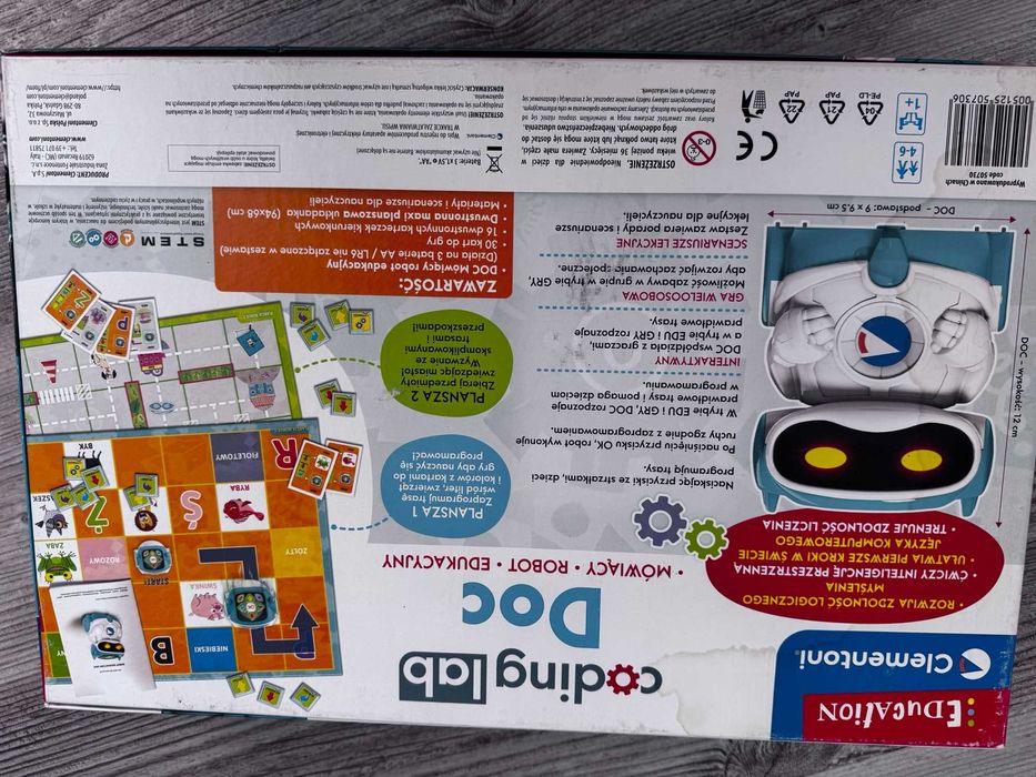 Clementoni, Edukacyjny Robot DOC, zabawka interaktywna