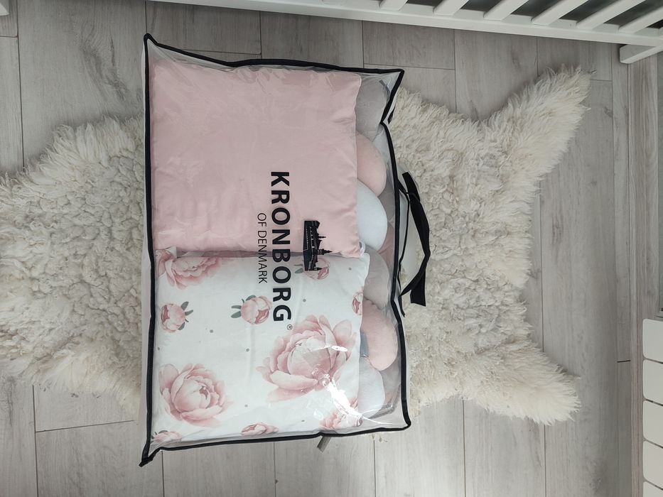 Бортики-подушки + коса в дитяче ліжечко | Змінні наволочки | Дуже гарн