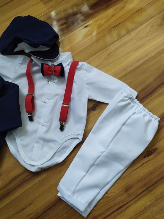 ubranko do chrztu 68 buciki dla chłopca