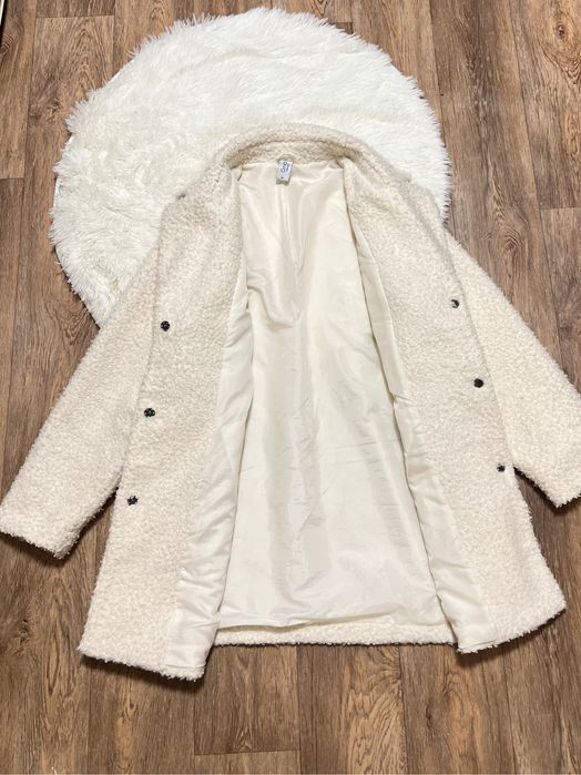 Шубка Тедді молочного кольору